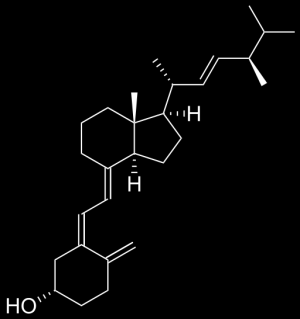 3 VITAMIN D 3.1 Chemický popis Vitamin D je secosterol. 27 Obrázek č. 2 vzorec Ergocalciferolu vitaminu D2. 15 Obrázek č. 3 vzorec Cholecalciferolu vitaminu D3. 15 3.