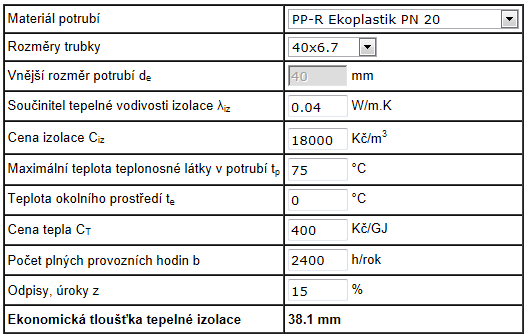 B.2.1.3.2 DIMENZOVÁNÍ VNITŘNÍHO VODOVODU TEPLÉ VODY Potrubí teplé vody bude z polypropylenu PPR, PN 20 50 C.