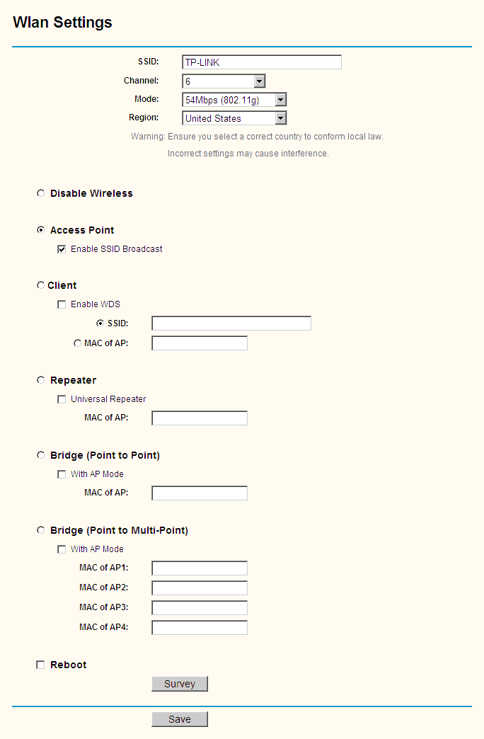 3.4.1 Základní nastavení Na této stránce se nastavují základní parametry bezdrátové sítě, Obrázek 3-6: Obrázek 3-6 Nastavení bezdrátové sítě SSID Zadejte hodnotu o délce aţ 32 znaků.