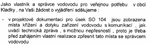 8. Dodržení podmínek bude ověřeno při kolaudačním řízení, ke kterému žádáme být přizváni. 9.