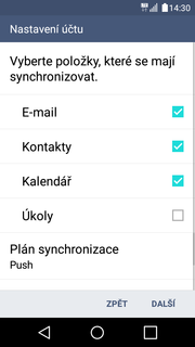 outlook.cz 1. V menu stisknete ikonu E-mail. 2. Vyberete možnost Microsoft Exchange. 3.