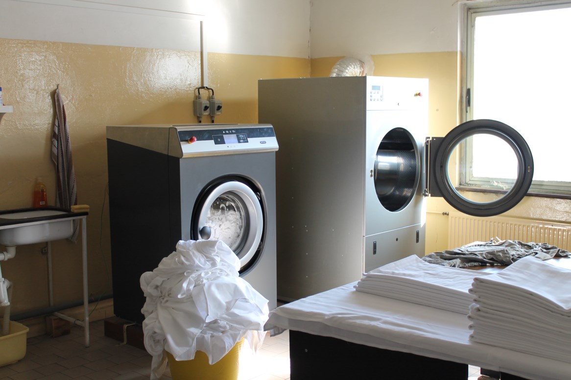 Prádelna V nové prádelně zajistíme kompletní služby v oblasti údržby prádla, tzn.