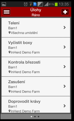 5. POPIS A FUNKCE JEDNOTLIVÝCH APLIKACÍ NastaveníFarmy (FarmSetup) Základní nezbytná aplikace Vytváření a správa uživatelských účtů (ošetřovatel, stájník, zootechnik) Vytváření a správa pracovních