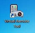 7. Pomocný software pro uživatele Krok 3: Spusťte program Virtual Remote Tool Spuštění pomocí ikony zástupce na ploše Poklepejte na ikonu zástupce na ploše v systému Windows.