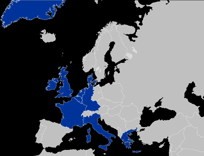 1. ledna 1981 druhé rozšíření Řecko celkem 10 členů Kolja21; EC10-1981 European Community
