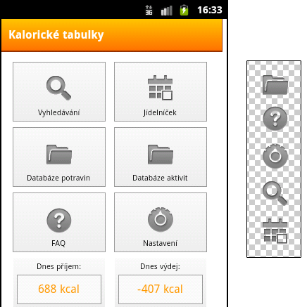 5. Realizace Android aplikace Obrázek 5.2. Úvodní menu webové aplikace pro Android [zdroj: autor] 5.5.2. Na straně client-side aplikace Pro vývoj klientské části aplikace jsem se rozhodl použít doporučované vývojové prostředí Eclipse.