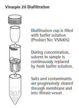 Zakncentrvání hr-3 5 mg/ml v PBS 10-20 mg/ml Vivaspin 6 Cut-ff 30.