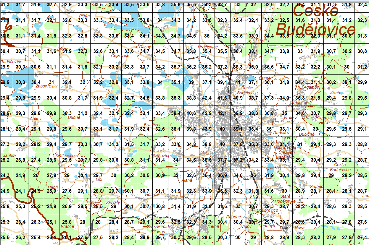 Pětileté roční průměry ZL 2007-2011 - částice PM10 36 max.