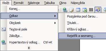 DOPLŇKOV KOVÉ FUNKCE WORDU Rejstřík, obsah, křížový k odkaz Obsah Předpoklad správně upravený dokument prostřednictvím stylů.