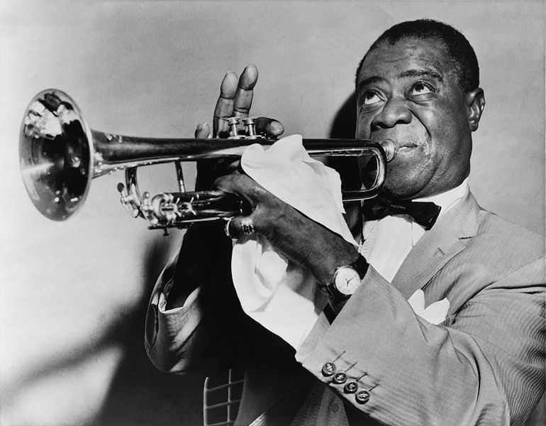 JAZZ Louis Armstrong Slavný americký jazzový trumpetista a zpěvák Jeden z nejvýznamnějších jazzových umělců 20. století nar.4. srpna 1901 v New Orleans zemřel 6.