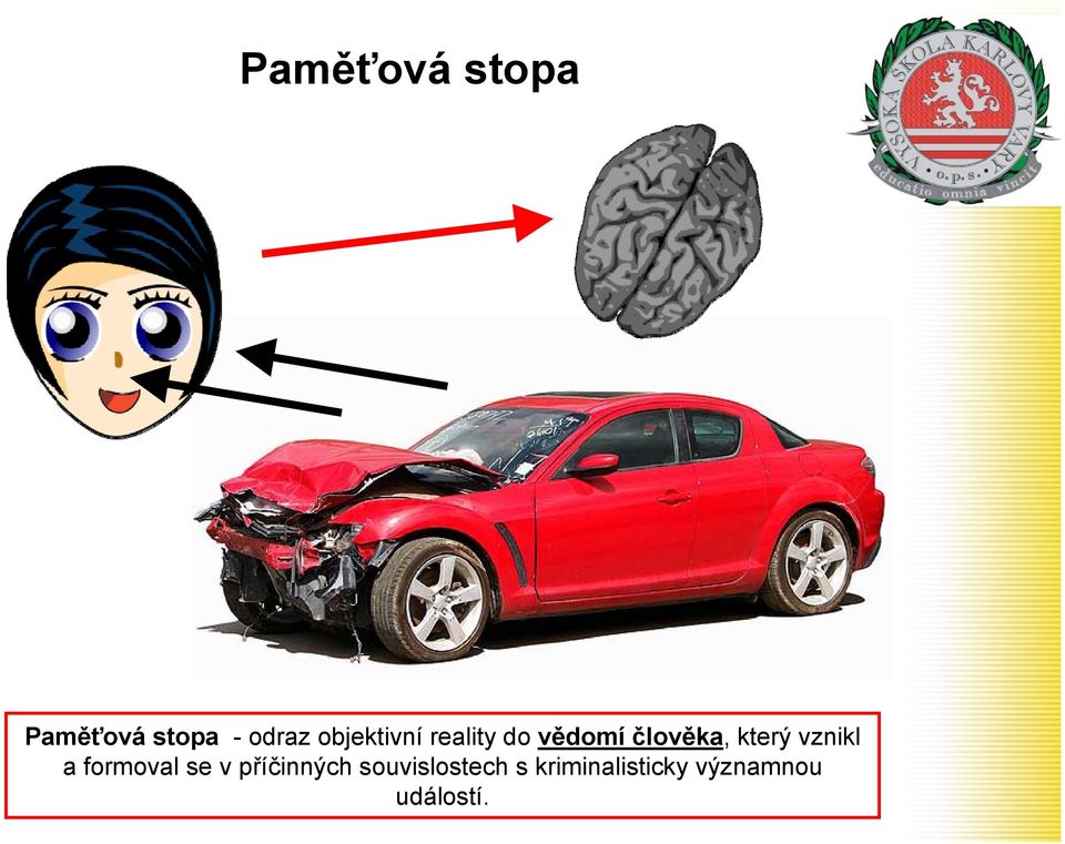 který vznikl a formoval se v příčinných