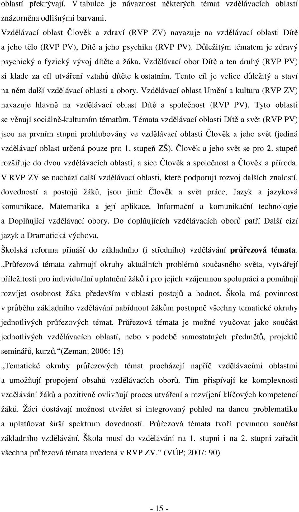 Vzdělávací obor Dítě a ten druhý (RVP PV) si klade za cíl utváření vztahů dítěte k ostatním. Tento cíl je velice důležitý a staví na něm další vzdělávací oblasti a obory.