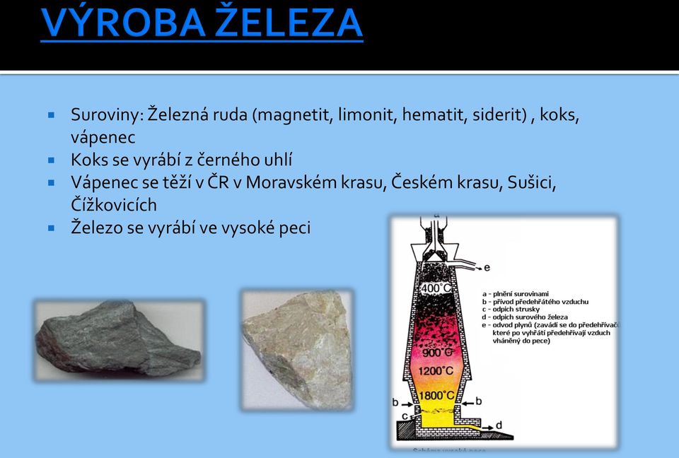 uhlí Vápenec se těží v ČR v Moravském krasu, Českém