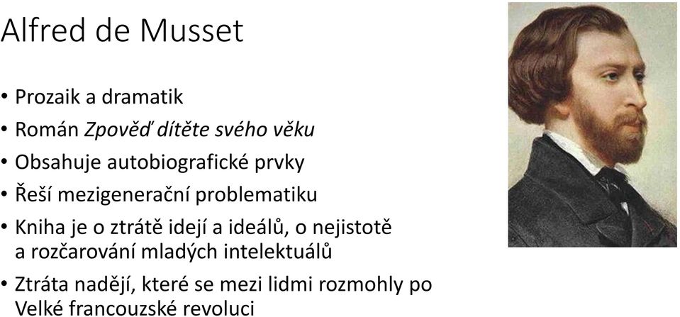 je o ztrátě idejí a ideálů, o nejistotě a rozčarování mladých