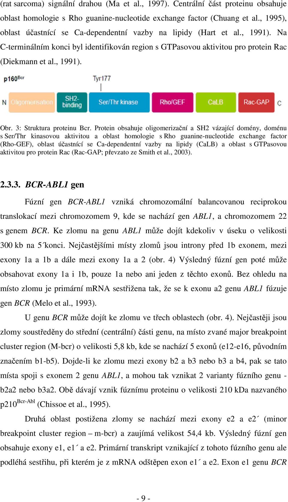 3: Struktura proteinu Bcr.