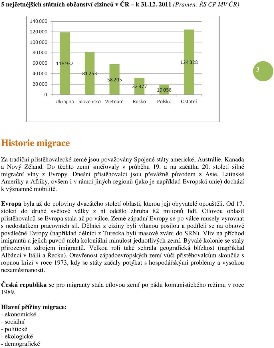a na začátku 20. století silné migrační vlny z Evropy.