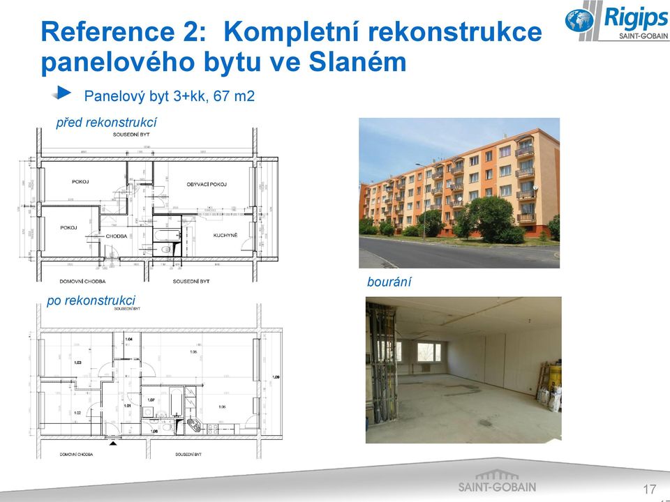 Slaném Panelový byt 3+kk, 67 m2