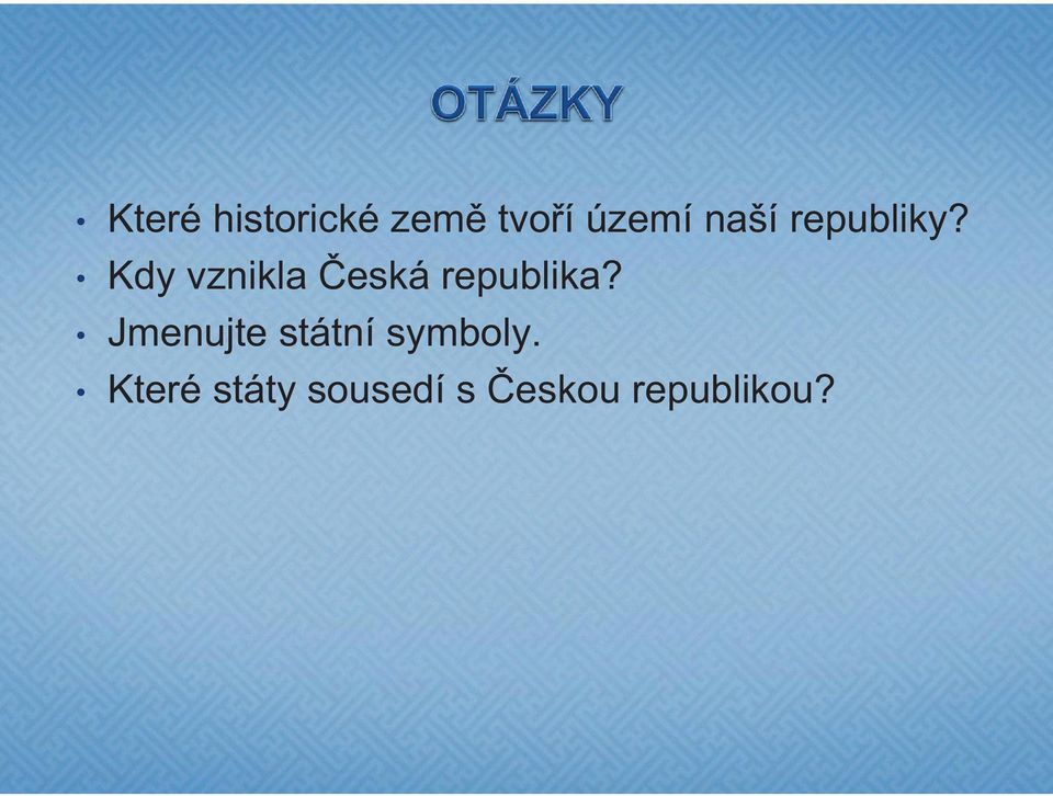 Kdy vznikla Česká republika?