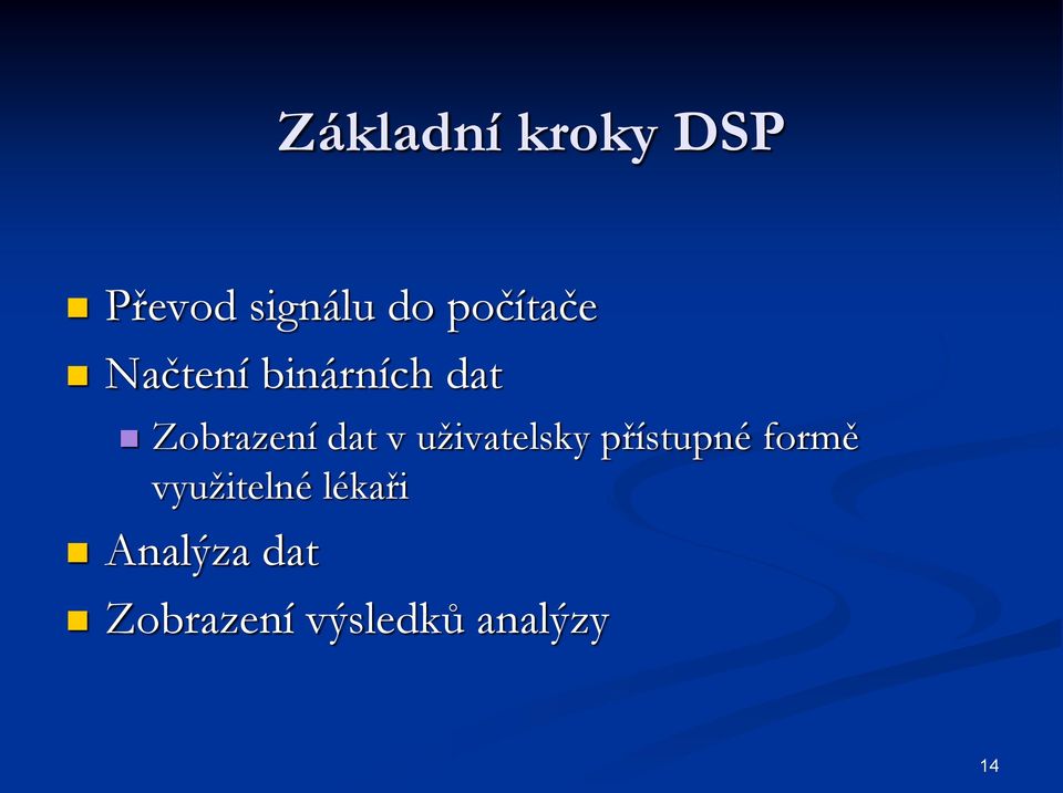 dat v uživatelsky přístupné formě