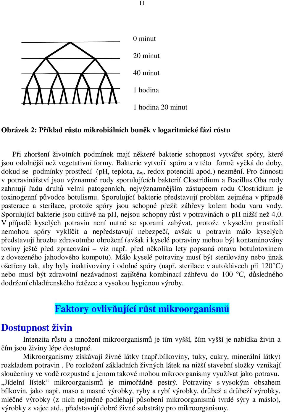 Pro innosti v potravináství jsou významné rody sporulujících bakterií Clostridium a Bacillus.