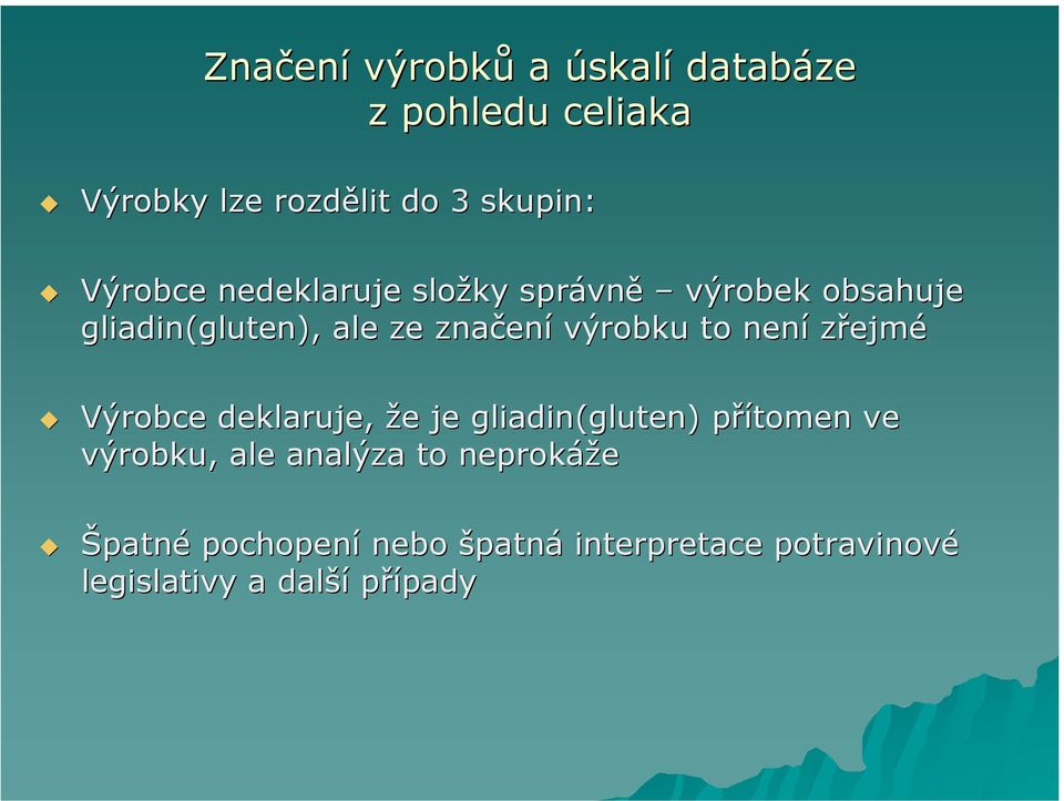 výrobku to není zřejmé Výrobce deklaruje, že e je gliadin(gluten) přítomen p ve výrobku, ale