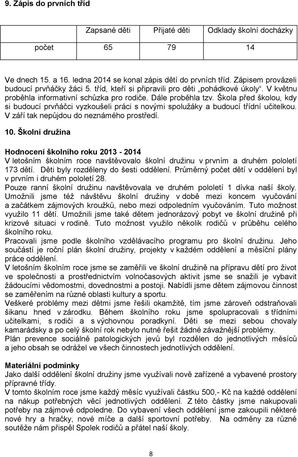 Škola před školou, kdy si budoucí prvňáčci vyzkoušeli práci s novými spolužáky a budoucí třídní učitelkou. V září tak nepůjdou do neznámého prostředí. 10.