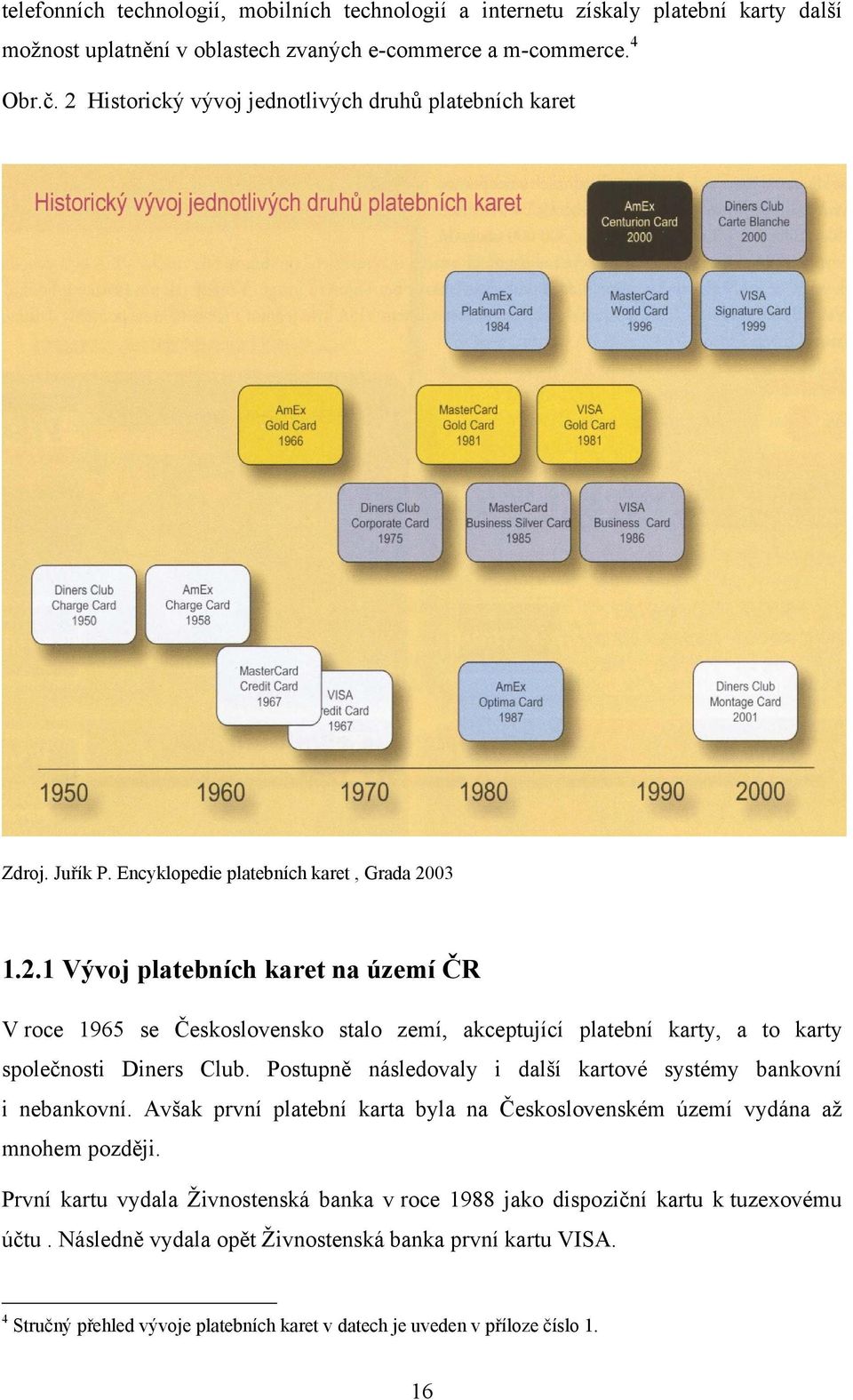 Postupně následovaly i další kartové systémy bankovní i nebankovní. Avšak první platební karta byla na Československém území vydána aţ mnohem později.