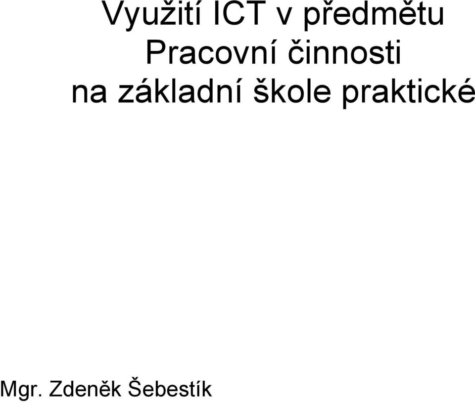 základní škole