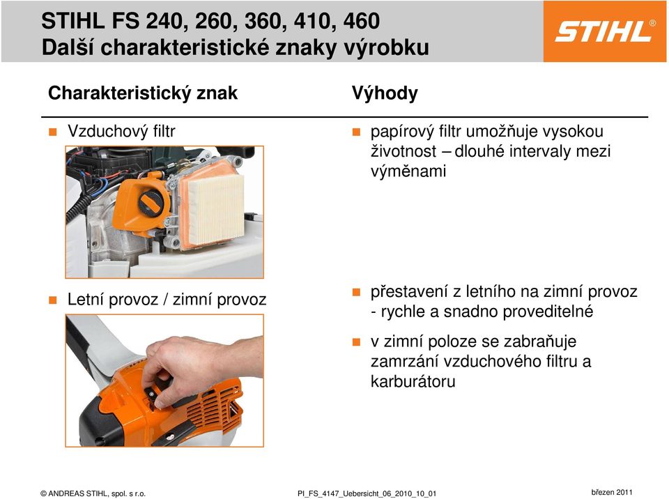 Letní provoz / zimní provoz přestavení z letního na zimní provoz - rychle a