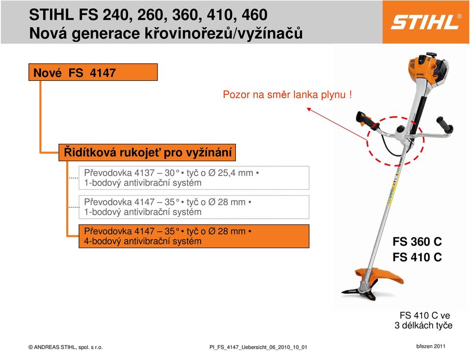 antivibrační systém Převodovka 4147 35 tyč o Ø 28 mm 1-bodový antivibrační systém