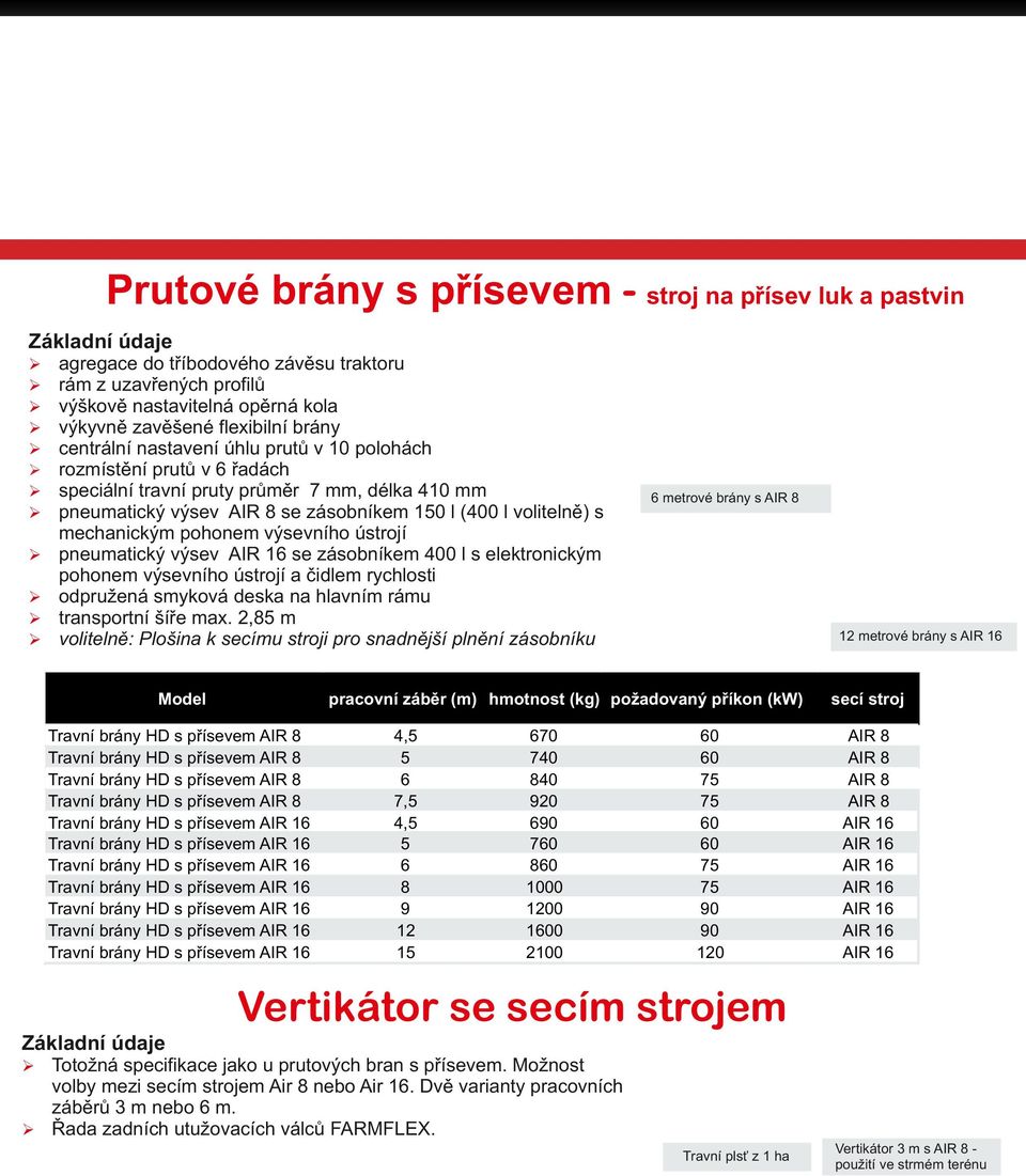 ústrojí pneumatický výsev se zásobníkem 00 l s elektronickým pohonem výsevního ústrojí a čidlem rychlosti odpružená smyková deska na hlavním rámu transportní šíře max.