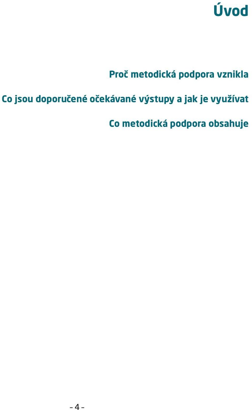 očekávané výstupy a jak je