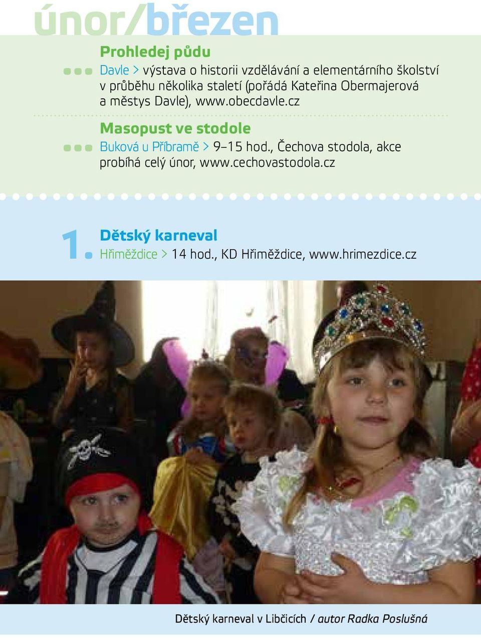 (pořádá Kateřina Obermajerová a městys Davle), www.obecdavle.