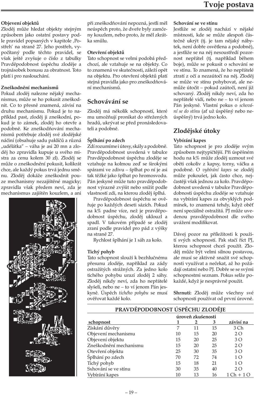 Zneškodnění mechanismů Pokud zloděj nalezne nějaký mechanismus, může se ho pokusit zneškodnit. Co to přesně znamená, závisí na druhu mechanismu.