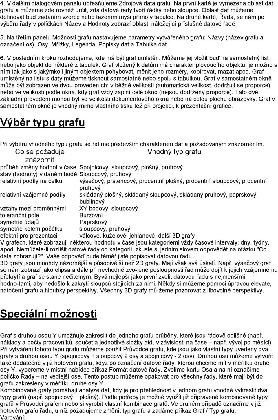 Na druhé kartě, Řada, se nám po výběru řady v políčkách Název a Hodnoty zobrazí oblasti náležející příslušné datové řadě. 5.