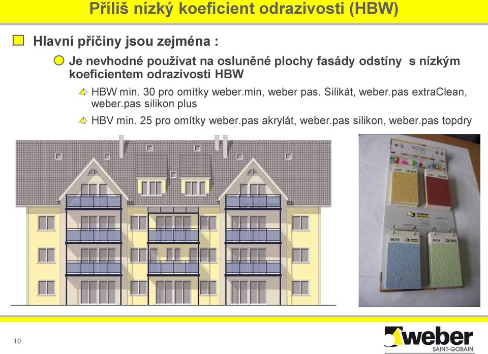 min. 30 pro omítky weber.min, weber pas. Silikát, weber.pas extraclean, weber.