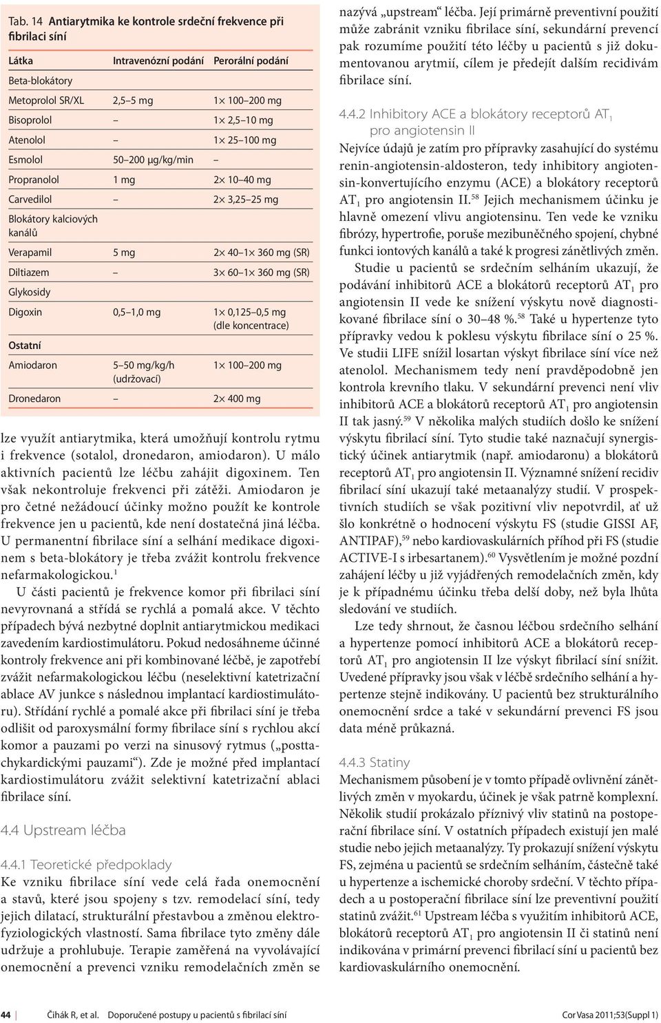 0,5 1,0 mg 1 0,125 0,5 mg (dle koncentrace) Ostatní Amiodaron 5 50 mg/kg/h (udržovací) 1 100 200 mg Dronedaron 2 400 mg lze využít antiarytmika, která umožňují kontrolu rytmu i frekvence (sotalol,