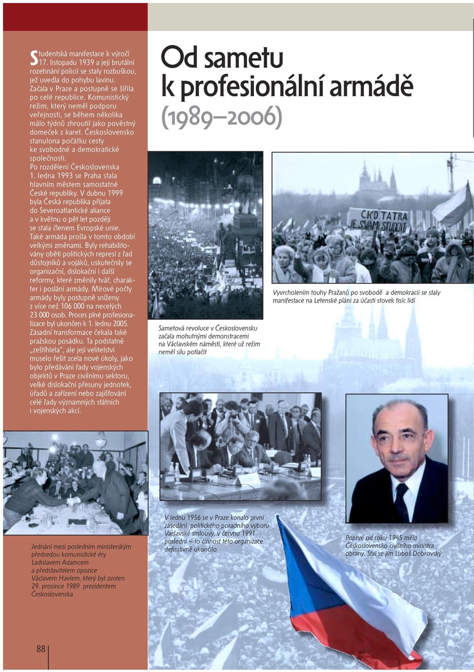 Po rozdělení Československa 1. ledna 1993 se Praha stala hlavním městem samostatné České republiky.