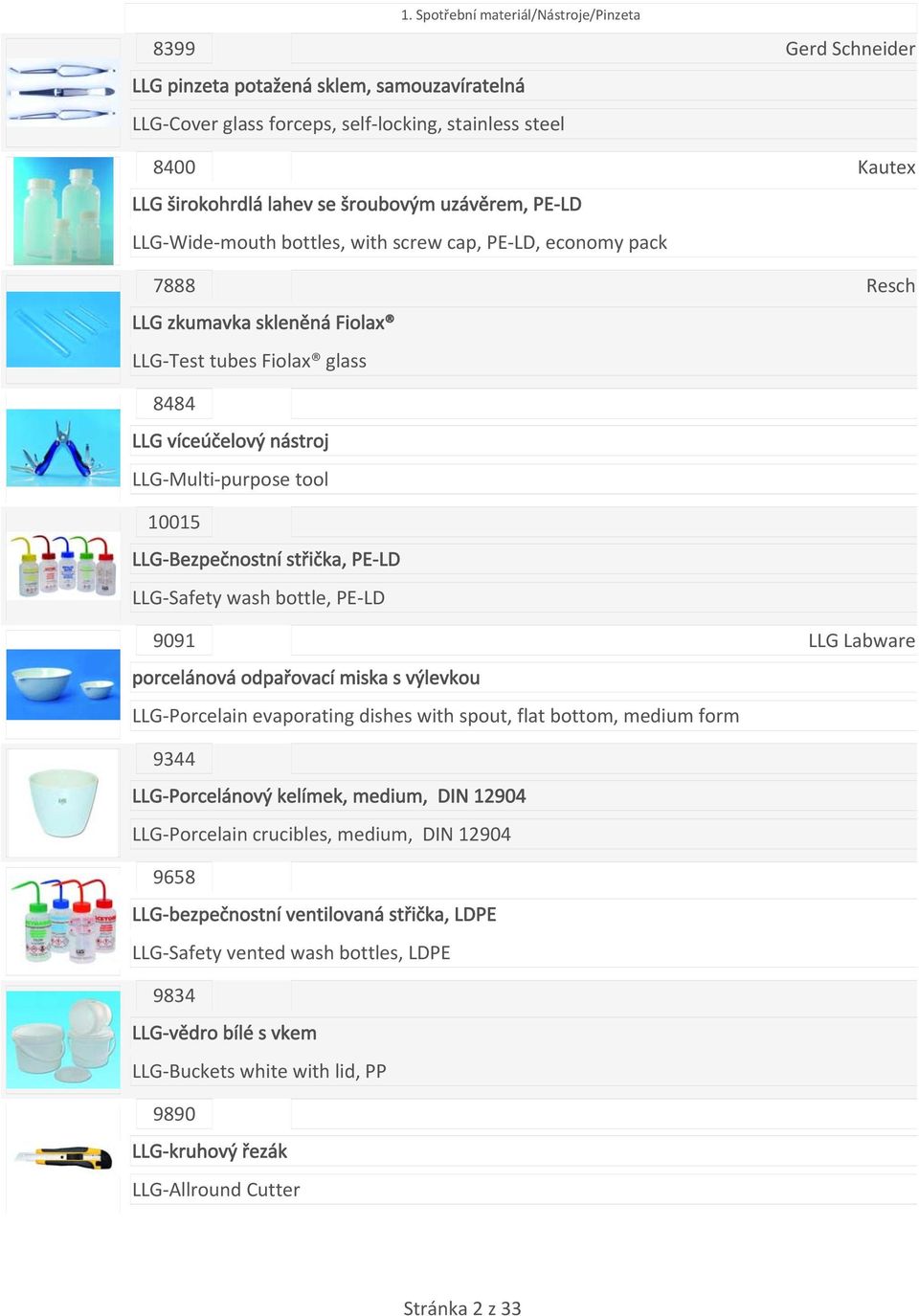 tool 10015 LLG Bezpečnostní střička, PE LD LLG Safety wash bottle, PE LD 9091 porcelánová odpařovací miska s výlevkou LLG Porcelain evaporating dishes with spout, flat bottom, medium form 9344 LLG