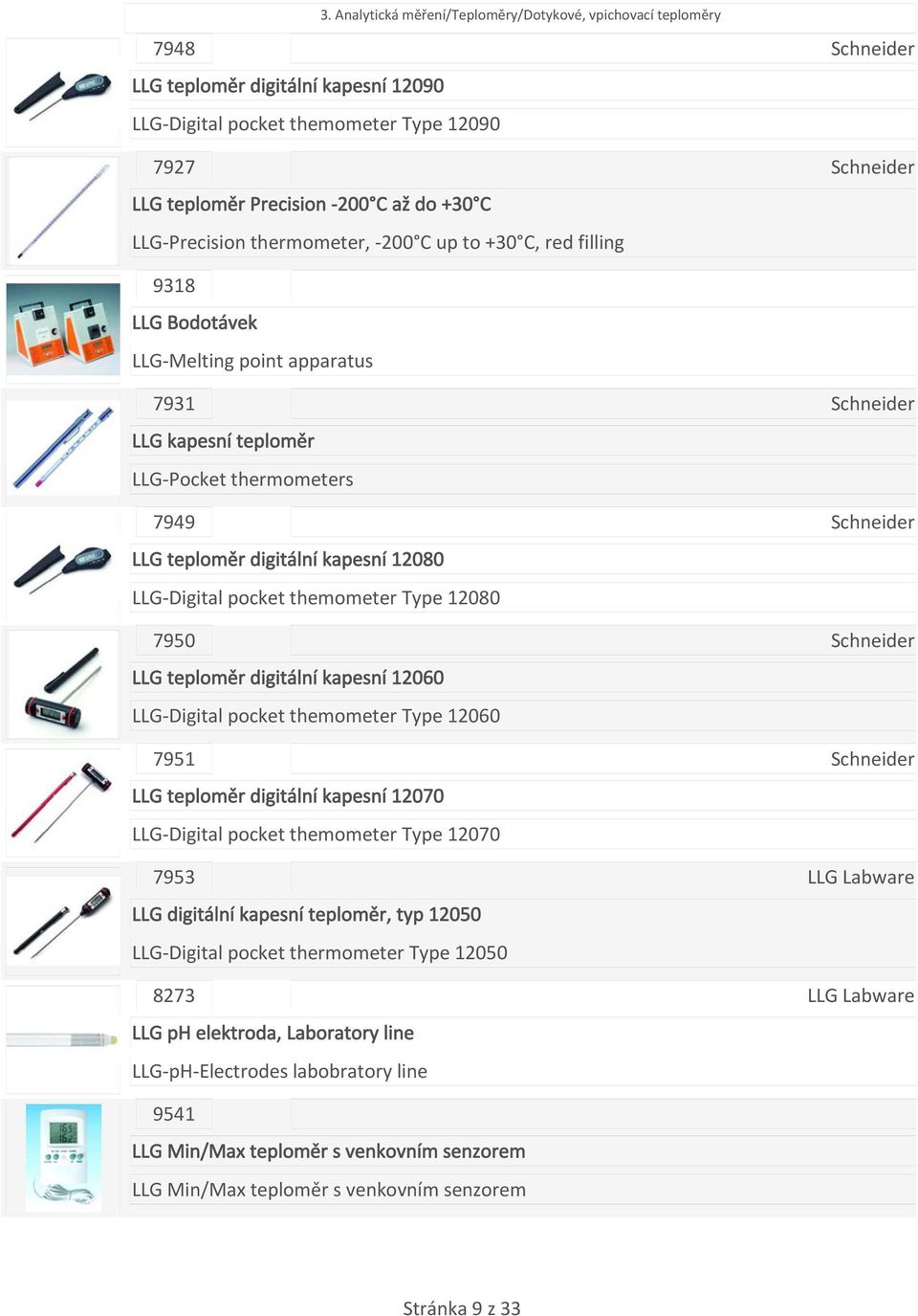kapesní 12080 LLG Digital pocket themometer Type 12080 7950 LLG teploměr digitální kapesní 12060 LLG Digital pocket themometer Type 12060 7951 LLG teploměr digitální kapesní 12070 LLG Digital pocket