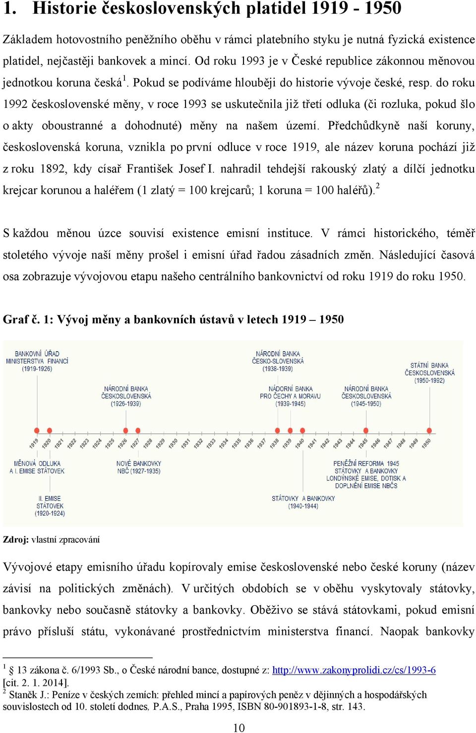 do roku 1992 československé měny, v roce 1993 se uskutečnila jiţ třetí odluka (či rozluka, pokud šlo o akty oboustranné a dohodnuté) měny na našem území.