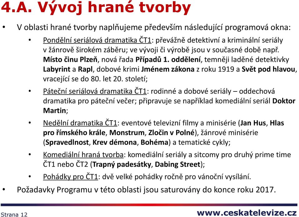 oddělení, temněji laděné detektivky Labyrint a Rapl, dobové krimi Jménem zákona z roku 1919 a Svět pod hlavou, vracející se do 80. let 20.