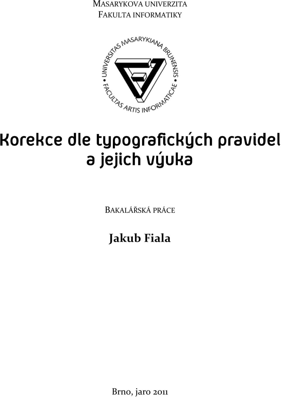 typografických pravidel a jejich