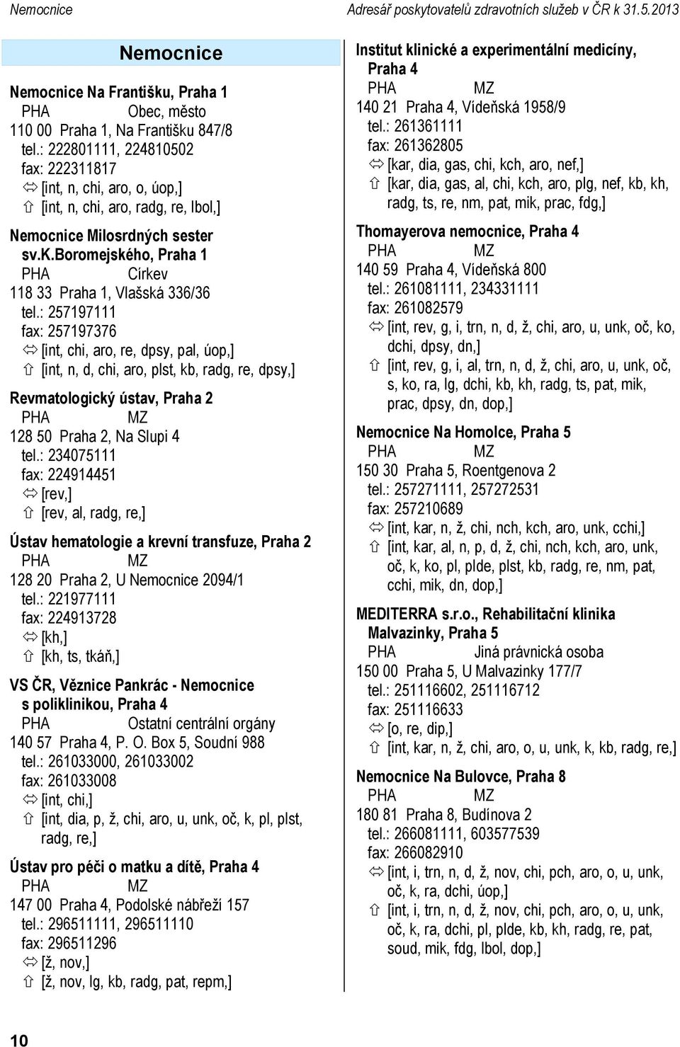 : 257197111 fax: 257197376 [int, chi, aro, re, dpsy, pal, úop,] [int, n, d, chi, aro, plst, kb, radg, re, dpsy,] Revmatologický ústav, Praha 2 128 50 Praha 2, Na Slupi 4 tel.