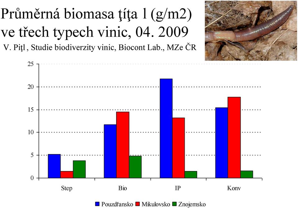 Piţl, Studie biodiverzity vinic, Biocont Lab.