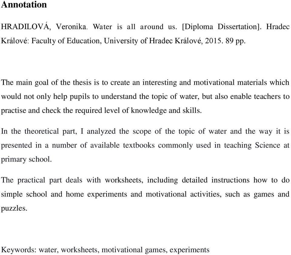 the required level of knowledge and skills.