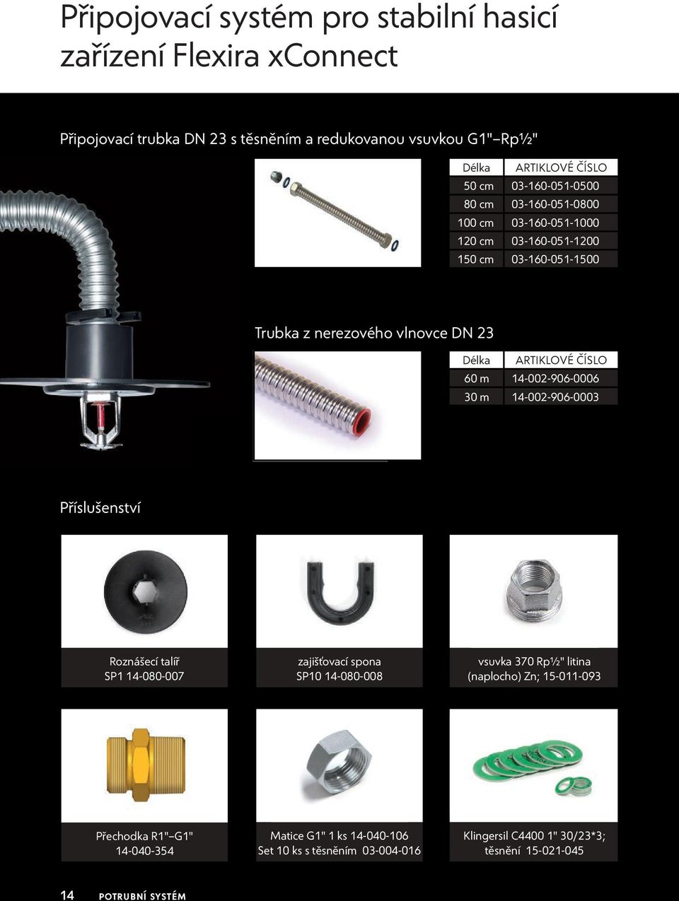 60 m 14-002-906-0006 30 m 14-002-906-0003 Příslušenství Roznášecí talíř SP1 14-080-007 zajišťovací spona SP10 14-080-008 vsuvka 370 Rp1 2" litina (naplocho) Zn;