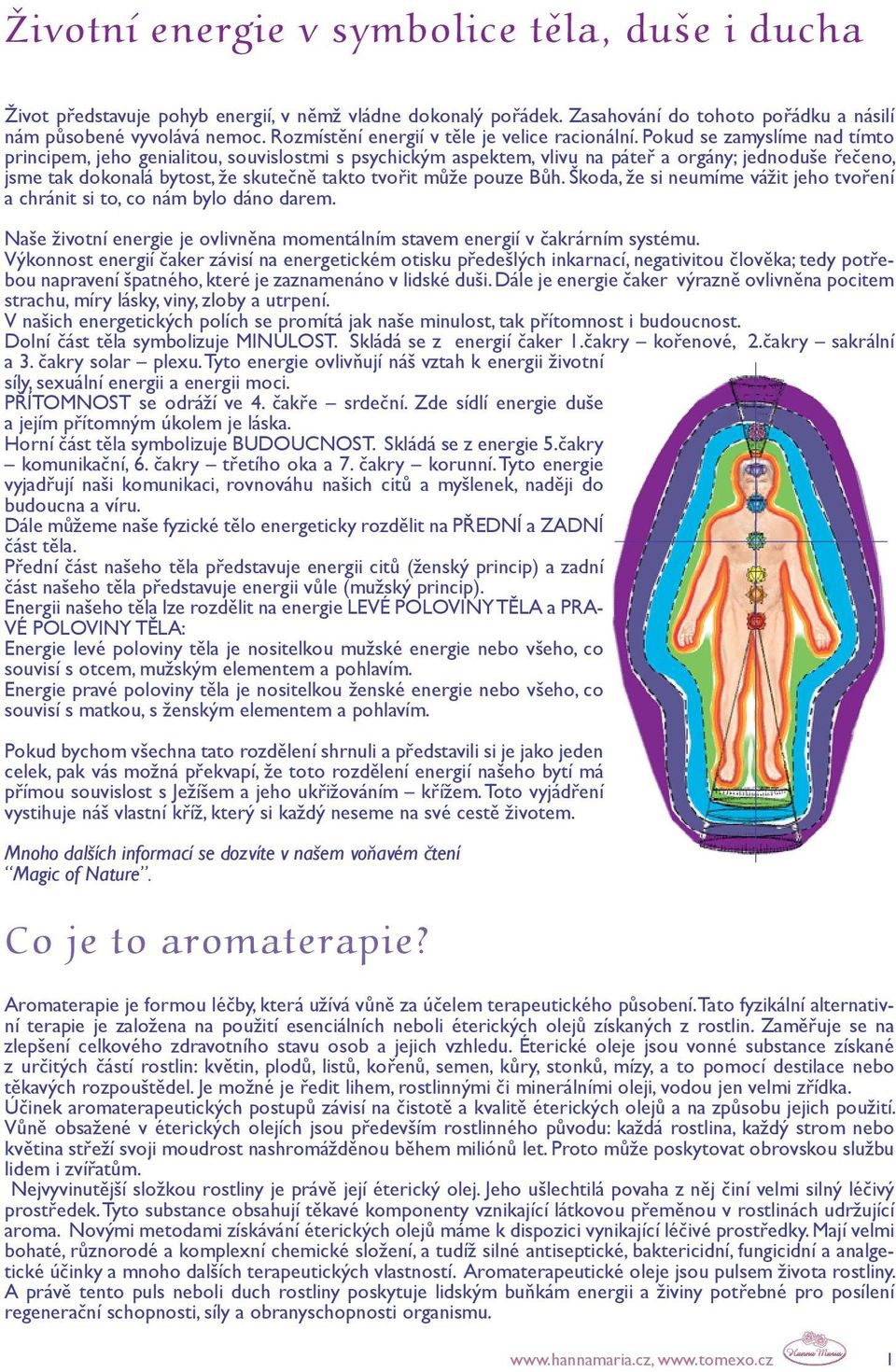 Pokud se zamyslíme nad tímto principem, jeho genialitou, souvislostmi s psychickým aspektem, vlivu na páteř a orgány; jednoduše řečeno, jsme tak dokonalá bytost, že skutečně takto tvořit může pouze