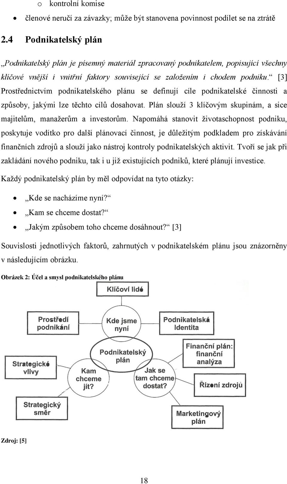 [3] Prostřednictvím podnikatelského plánu se definují cíle podnikatelské činnosti a způsoby, jakými lze těchto cílů dosahovat.