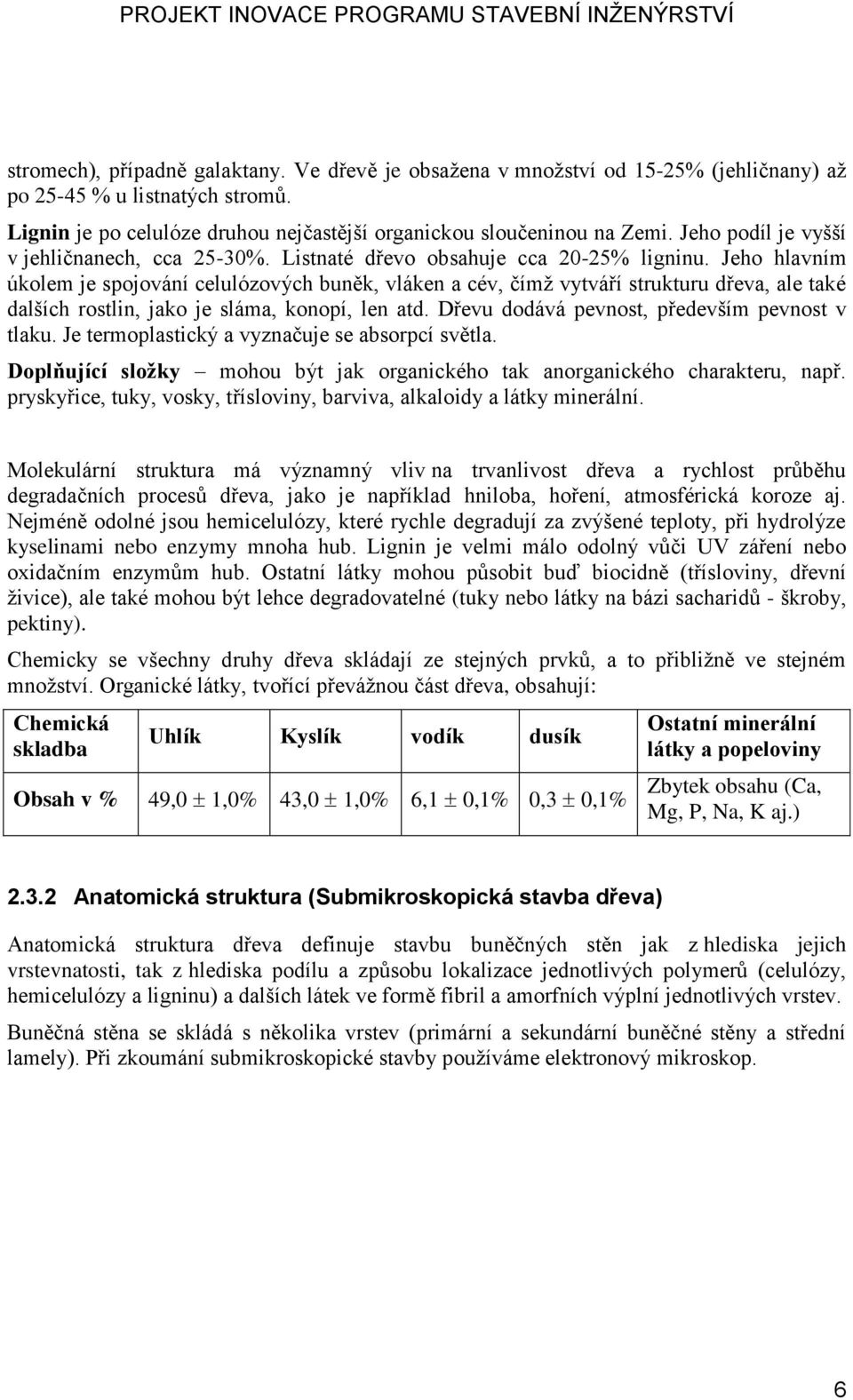 Jeho hlavním úkolem je spojování celulózových buněk, vláken a cév, čímž vytváří strukturu dřeva, ale také dalších rostlin, jako je sláma, konopí, len atd.